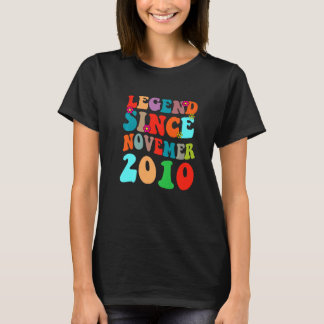 Legenda sinds november 2010 Verjaardag Retro T-shirt