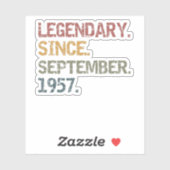 Legenda sinds september 1957 sticker (Vel)