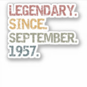 Legenda sinds september 1957 sticker (Voorkant)