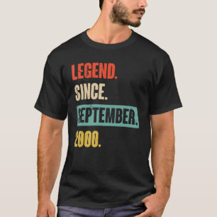 Legenda sinds september 2000 23e verjaardag 23 jaa t-shirt