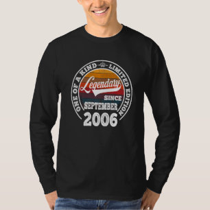 Legenda sinds september 2006 16e verjaardag 16 Y T-shirt