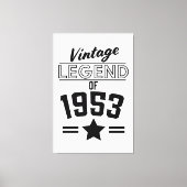 Legenda van 1953 Canvas Afdruk (Voorkant)