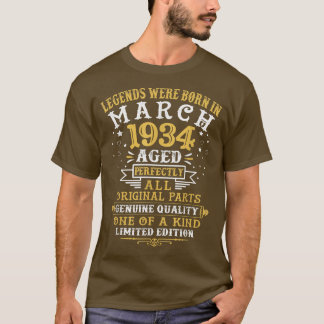 Legenda werd in maart 1934 88 jaar oud 88e jaar t-shirt