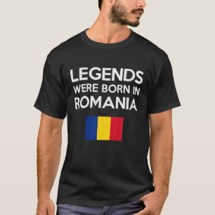 Legenda werd in Roemenië geboren onder Roemeense v T-shirt