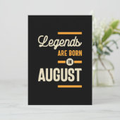 Legenda wordt geboren in augustus - augustus 2010 bedankkaart (Staand voorkant)