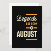 Legenda wordt geboren in augustus - augustus 2010 bedankkaart (Voorkant / Achterkant)