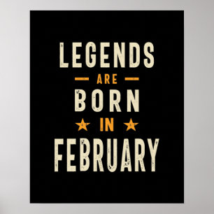 Legenda wordt geboren in februari - februari 2009 poster