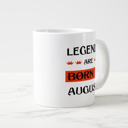 Legenda wordt in augustus geboren extra grote beker (Voorkant rechts)