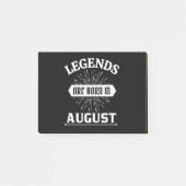 Legenda wordt in augustus geboren post-it® notes (Voorkant)