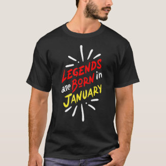 Legenda wordt in februari in februari geboren t-shirt