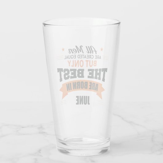 Legenda wordt in juni geboren glas (Achterkant)