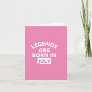 Legenda zijn in juli geboren kaart