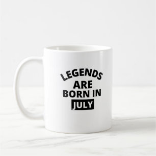 Legenda zijn in juli geboren koffiemok