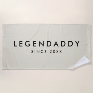 Legendaddy voor Legendary Dads eenvoudige minimali Strandlaken