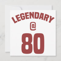 Legendaire 80ste verjaardag