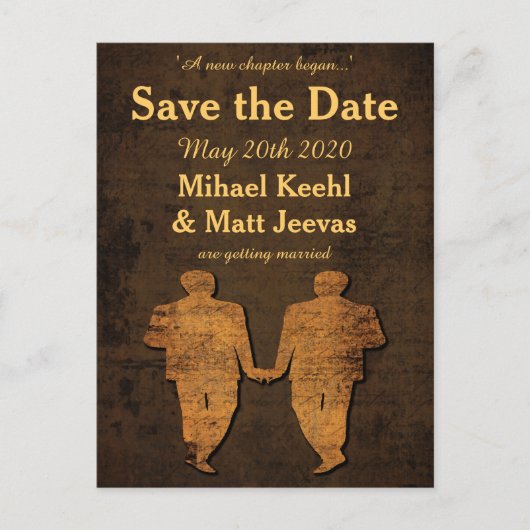 Légendaire Amour Enregistrer la date Carte postale (Devant)