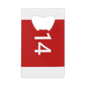 Légendaire n° 14 en rouge et blanc (Devant)