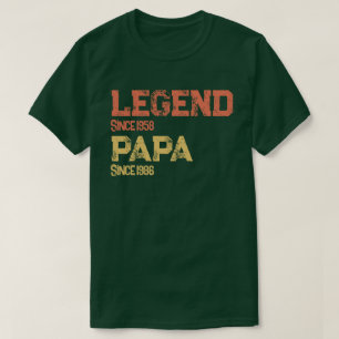 Legendaire Papa Vintage Vaderdag Cadeau T-shirt