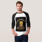 Légendaire Président 3/4 Sleeve Raglan T-Shirt (Devant entier)