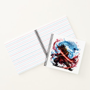 Legendaire Samurai & Blauwe Draak Mok Japanse Oo Notitieboek