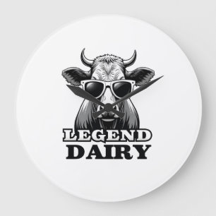 Legendaire Zuivel Grappige Boer Koe Boeren Grap Gr Grote Klok