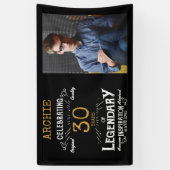 Legendarisch 30e verjaardag foto template spandoek (Verticaal)
