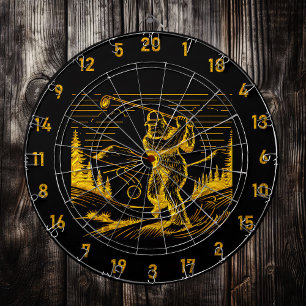 Legendarisch doel: de uitdaging van Bigfoot Dartbord