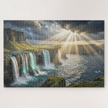 Legendarisch Eiland Kustwaterval Legpuzzel