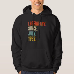 Legendarisch sinds juli 1952 70 jaar oud 70e geboo hoodie