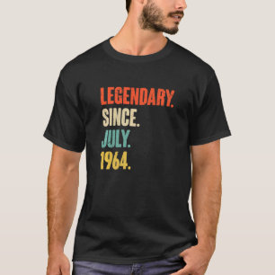 Legendarisch sinds juli 1964 58 jaar oud 58e geboo t-shirt