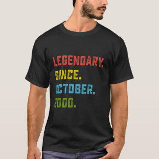 Legendarisch sinds oktober 2000 23e verjaardag cad t-shirt
