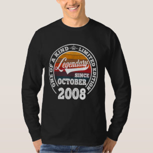 Legendarisch sinds oktober 2008 14e verjaardag 14 t-shirt