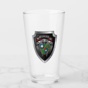 Legendarische 75th Ranger Regiment Custom Shield Glas