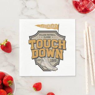 Legendarische College Football Touch Down Servet