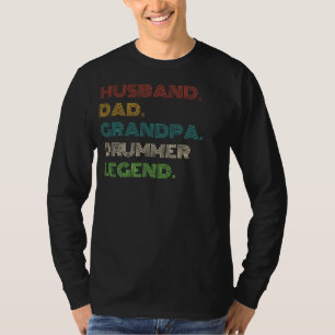 Legendarische drummer: echtgenoot, vader, opa - Fu T-shirt