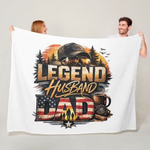 Legendarische echtgenoot papa fleece deken