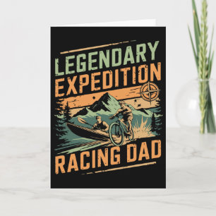 Legendarische expeditie racende papa mountainbiken kaart
