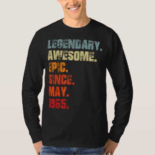 Legendarische Geweldige Epic sinds mei 1965 Birt T-shirt