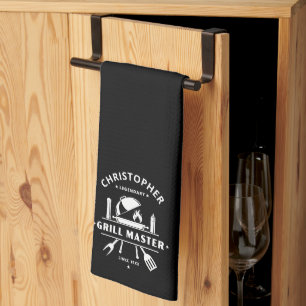 Legendarische Grillmaster Zwart & Wit Aangepaste B Theedoek