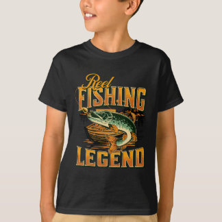 Legendarische hengelvisserij Vintage snoek T-shirt