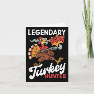 Legendarische kalkoenjager Grappige kalkoenjacht Kaart
