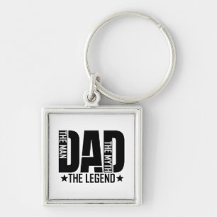 Legendarische papa man sleutelhanger