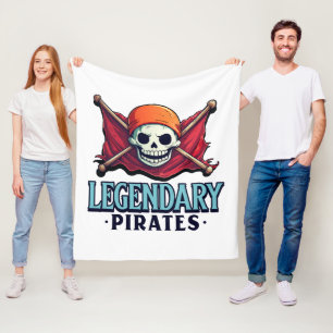 Legendarische Piraten Fleece Deken
