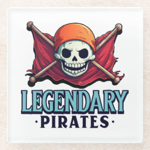 Legendarische Piraten Glazen Onderzetter