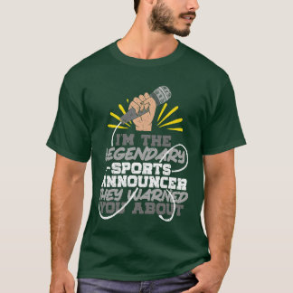 Legendarische sportverslaggever commentator vriend t-shirt