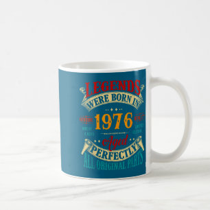 Legendarische Vintage Geboortig In 1976 Grafisch V Koffiemok