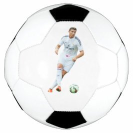 Legendarische Voetbalspeler Portret Witte Atletisc Voetbal