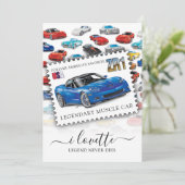 LEGENDARISCHE Z-R-ONE AUTO KUNST KAART (Staand voorkant)