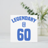 Legendary 60th Birthday Kaart (Staand voorkant)