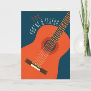 Legendary Dad Guitar Birthday Kaart